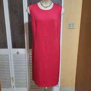 Calvin Klein Ladies Fuchsia Pink Sleeveless Back Zipper Dress
